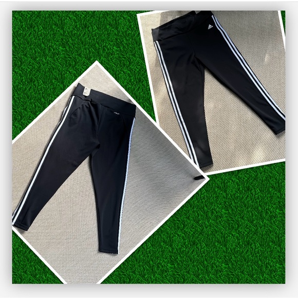Adias Aeroready classic 3-stripe active leggings (NWT) - Picture 9 of 16